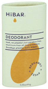 Hibar, Inc, Bergamot And Cedar Deodorant, 1 Each, 2.25 Oz Hibar, Inc, Bergamot And Cedar Deodorant, 1 Each, 2.25 Oz