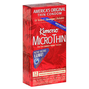 Mayer Lab, Kimono Micro Thin Lubricated Latex Condoms, 1 Each, 12 Pack Mayer Lab, Kimono Micro Thin Lubricated Latex Condoms, 1 Each, 12 Pack