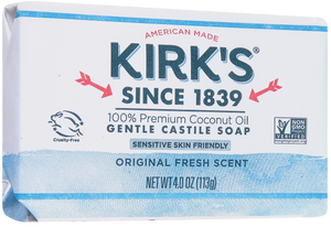 Kirk's, Castile Bar Soap Original Fresh Scent, 1 Each, 4 Oz Kirk's, Castile Bar Soap Original Fresh Scent, 1 Each, 4 Oz