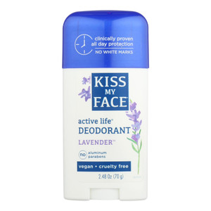 Kiss My Face, Active Life Deodorant Lavender, 1 Each, 2.48 Oz Kiss My Face, Active Life Deodorant Lavender, 1 Each, 2.48 Oz