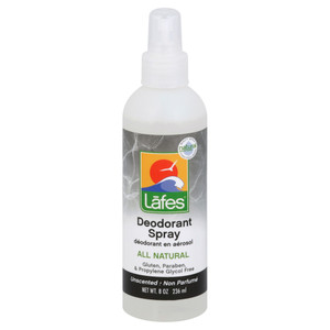 Lafe's Natural Bodycare, Deodorant Spray Organic Unscented, 1 Each, 8 Oz Lafe's Natural Bodycare, Deodorant Spray Organic Unscented, 1 Each, 8 Oz
