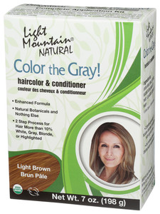 Light Mountain, Hair Color Color The Gray! Brown, 1 Each, 7 Oz Light Mountain, Hair Color Color The Gray! Brown, 1 Each, 7 Oz