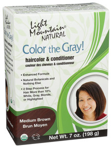Light Mountain, Clear Grey Conditioner Organic Medium Brown, 1 Each, 7 Oz Light Mountain, Clear Grey Conditioner Organic Medium Brown, 1 Each, 7 Oz