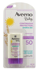 Aveeno Baby Spf#50 Continuous Protect Stick Sensitive 0.47Oz Aveeno Baby Spf#50 Continuous Protect Stick Sensitive 0.47Oz
