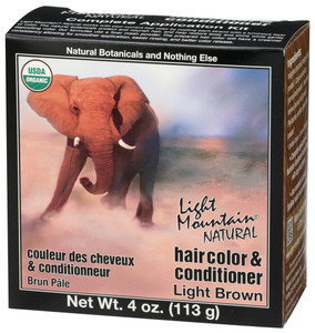 Light Mountain, Organic Hair Color And Conditioner Brown, 1 Each, 4 Oz Light Mountain, Organic Hair Color And Conditioner Brown, 1 Each, 4 Oz