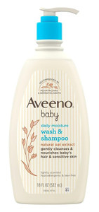 Aveeno Baby Wash & Shampoo Daily Moisture 18Oz Oat Extrct Aveeno Baby Wash & Shampoo Daily Moisture 18Oz Oat Extrct