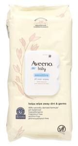 Aveeno Baby Wipes 64 Count Sensitive Aveeno Baby Wipes 64 Count Sensitive
