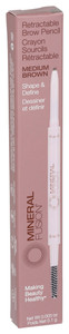 Mineral Fusion, Brow Pencil Medium Brown, 1 Each, 0.003 Oz Mineral Fusion, Brow Pencil Medium Brown, 1 Each, 0.003 Oz