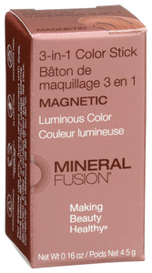 Mineral Fusion, 3 In 1 Color Stick Magnetic, 1 Each, 0.16 Oz Mineral Fusion, 3 In 1 Color Stick Magnetic, 1 Each, 0.16 Oz