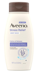 Aveeno Body Wash Stress Relief Lavender Scent 18Oz Aveeno Body Wash Stress Relief Lavender Scent 18Oz