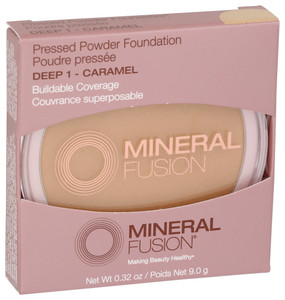 Mineral Fusion, Pressed Powder Foundation Deep-1 Caramel, 1 Each, 0.32 Oz Mineral Fusion, Pressed Powder Foundation Deep-1 Caramel, 1 Each, 0.32 Oz