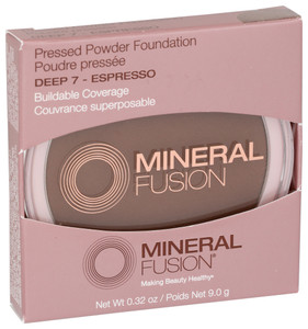 Mineral Fusion, Pressed Powder Foundation Deep-7 Espresso, 1 Each, 0.32 Oz Mineral Fusion, Pressed Powder Foundation Deep-7 Espresso, 1 Each, 0.32 Oz