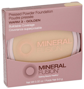 Mineral Fusion, Pressed Powder Foundation Warm-3 Golden, 1 Each, 0.32 Oz Mineral Fusion, Pressed Powder Foundation Warm-3 Golden, 1 Each, 0.32 Oz