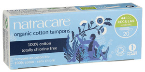 Natracare, 100% Cotton Tampons Regular Tampons Organic, 1 Each, 20 Count Natracare, 100% Cotton Tampons Regular Tampons Organic, 1 Each, 20 Count
