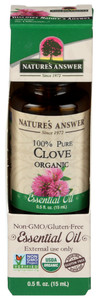 Nature's Answer, Organic Essential Oil Clove, 1 Each, .5 Fl Oz Nature's Answer, Organic Essential Oil Clove, 1 Each, .5 Fl Oz