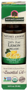 Nature's Answer, Organic Essential Oil Lemon, 1 Each, .5 Fl Oz Nature's Answer, Organic Essential Oil Lemon, 1 Each, .5 Fl Oz