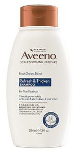 Aveeno Shampoo Fresh Greens Blend Refesh & Thicken 12Oz Aveeno Shampoo Fresh Greens Blend Refesh & Thicken 12Oz