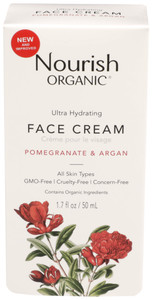 Nourish, Facial Cream Organic Ultra Hydrating Argan And Pomegranate Box, 1 Each, 1.7 Floz Nourish, Facial Cream Organic Ultra Hydrating Argan And Pomegranate Box, 1 Each, 1.7 Floz