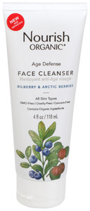 Nourish, Face Cleaner Age Defense With Bilberry And Arctic Berries Tube, 1 Each, 4 Fl Oz Nourish, Face Cleaner Age Defense With Bilberry And Arctic Berries Tube, 1 Each, 4 Fl Oz