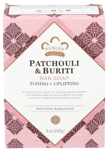 Nubian Heritage, Patchouli And Buriti Bar Soap, 1 Each, 5 Oz Nubian Heritage, Patchouli And Buriti Bar Soap, 1 Each, 5 Oz