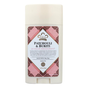 Nubian Heritage, Patchouli And Buriti 24 Hour Deodorant, 1 Each, 2.25 Oz Nubian Heritage, Patchouli And Buriti 24 Hour Deodorant, 1 Each, 2.25 Oz