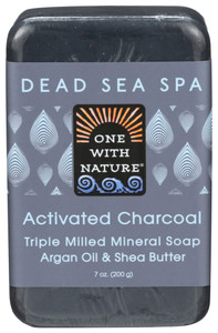 One With Nature, Activated Charcoal Triple Milled Mineral Bar Soap With Argan Oil And Shea Butter, 1 One With Nature, Activated Charcoal Triple Milled Mineral Bar Soap With Argan Oil And Shea Butter, 1