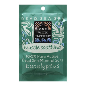 One With Nature, Dead Sea Mineral Salt Bath Soothing, Case Of 6, 2.5 Oz One With Nature, Dead Sea Mineral Salt Bath Soothing, Case Of 6, 2.5 Oz