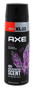 Axe Deodorant Body Spray Excite 5.1Oz