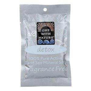 One With Nature, Dead Sea Mineral Salt Bath, Case Of 6, 2.5 Oz One With Nature, Dead Sea Mineral Salt Bath, Case Of 6, 2.5 Oz