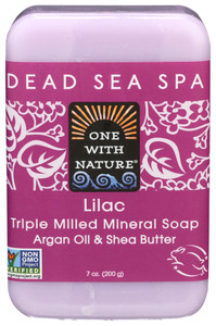 One With Nature, Triple Milled Lilac Bar Soap, 1 Each, 7 Oz One With Nature, Triple Milled Lilac Bar Soap, 1 Each, 7 Oz
