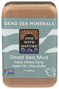 One With Nature, Dead Sea Mud Triple Milled Bar Soap With Argan Oil And Shea Butter, 1 Each, 7 Oz One With Nature, Dead Sea Mud Triple Milled Bar Soap With Argan Oil And Shea Butter, 1 Each, 7 Oz