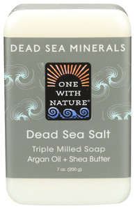 One With Nature, Dead Sea Mineral Dead Sea Salt Soap, 1 Each, 7 Oz One With Nature, Dead Sea Mineral Dead Sea Salt Soap, 1 Each, 7 Oz