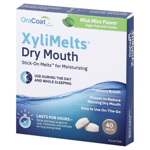 Oracoat, Xylimelts Dry Mouth Regular, 1 Each, 40 Ct Oracoat, Xylimelts Dry Mouth Regular, 1 Each, 40 Ct