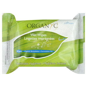 Organyc, Intimate Hygiene Wet Wipe, 1 Each, 20 Ct Organyc, Intimate Hygiene Wet Wipe, 1 Each, 20 Ct