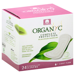 Organyc, Folded Light Flow Panty Liners, 1 Each, 24 Ct Organyc, Folded Light Flow Panty Liners, 1 Each, 24 Ct