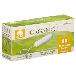 Organyc, Non-applicator Regular Tampons, 1 Each, 16 Ct Organyc, Non-applicator Regular Tampons, 1 Each, 16 Ct