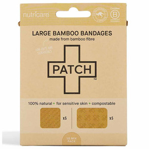 Patch, Natural Large Bamboo For Sensitive Skin Mixed Pack 10, Case Of 5, 10 Ct Patch, Natural Large Bamboo For Sensitive Skin Mixed Pack 10, Case Of 5, 10 Ct