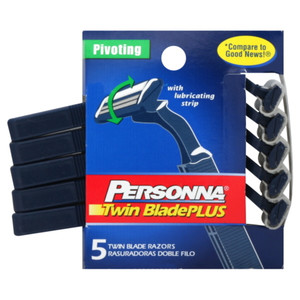 American Safety Razor Co., Disposable Razors With Lubricating Strip Twin Blade Plus, 1 Each, 5 Ct American Safety Razor Co., Disposable Razors With Lubricating Strip Twin Blade Plus, 1 Each, 5 Ct