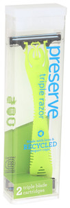Preserve, Triple Razor Assorted Colors, Case Of 6, Ct Preserve, Triple Razor Assorted Colors, Case Of 6, Ct