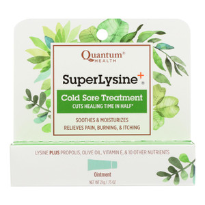 Quantum Health, Superlysine Plus Cold Sore Treatment, 1 Each, 21 Gr Quantum Health, Superlysine Plus Cold Sore Treatment, 1 Each, 21 Gr