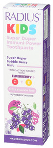 Radius, Kids Immune-power Toothpaste, Case Of 1, 2.5 Oz Radius, Kids Immune-power Toothpaste, Case Of 1, 2.5 Oz