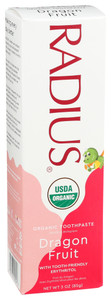 Radius, Organic Toothpaste Dragon Fruit Child, 1 Each, 3 Oz Radius, Organic Toothpaste Dragon Fruit Child, 1 Each, 3 Oz