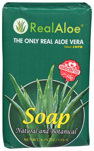 Real Aloe, Aloe Vera Bar Soap, 1 Each, 4.75 Oz Real Aloe, Aloe Vera Bar Soap, 1 Each, 4.75 Oz