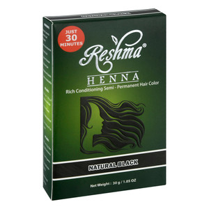 Reshma, Natural Black Henna, Case Of 1, 1.05 Oz Reshma, Natural Black Henna, Case Of 1, 1.05 Oz