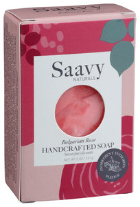 Saavy Naturals, Bulgarian Rose Handcrafted Bar Soap, 1 Each, 5 Oz Saavy Naturals, Bulgarian Rose Handcrafted Bar Soap, 1 Each, 5 Oz