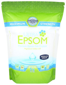 Ultra Epsom, Ultra Epsom Salt Medium Grain, 1 Each, 5 Lb Ultra Epsom, Ultra Epsom Salt Medium Grain, 1 Each, 5 Lb