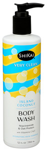 Shikai, Very Clean Body Wash Island Coconut, 1 Each, 12 Oz Shikai, Very Clean Body Wash Island Coconut, 1 Each, 12 Oz
