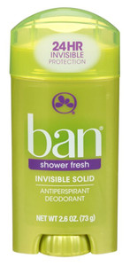Ban Deodorant 2.6Oz Invisible Solid Shower Fresh Ban Deodorant 2.6Oz Invisible Solid Shower Fresh