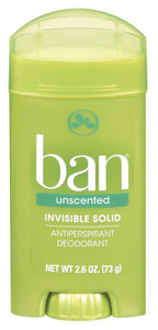 Ban Deodorant 2.6Oz Invisible Solid Unscented Ban Deodorant 2.6Oz Invisible Solid Unscented