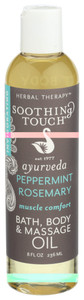 Soothing Touch, Bath, Body And Massage Oil Peppermint Rosemary Muscle Comfort, 1 Each, 8 Oz Soothing Touch, Bath, Body And Massage Oil Peppermint Rosemary Muscle Comfort, 1 Each, 8 Oz